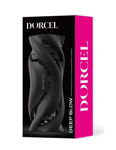 Dorcel Deep Blow - Мастурбатор, 20х8 см (чёрный) - sex-shop.ua
